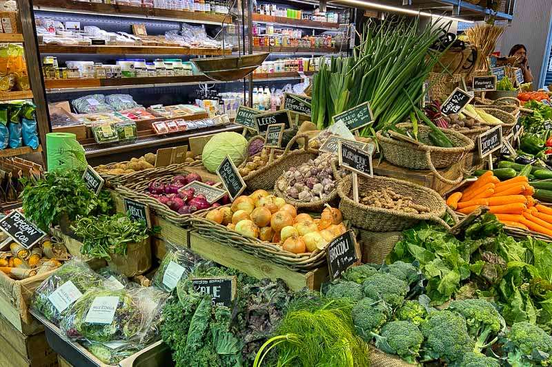 A selection of vegetables at Adelaide Central Market.